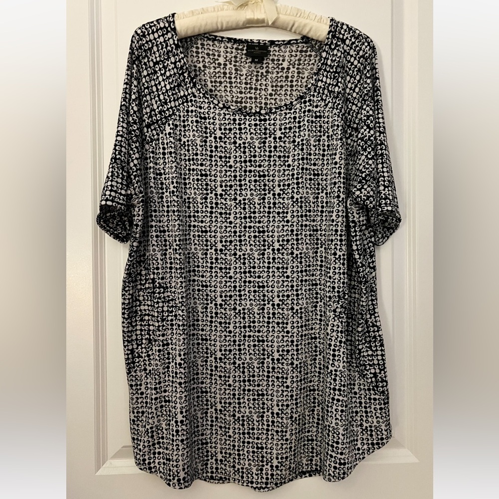 🐼Worthington Short Sleeve Crew Neck Tunic🐼